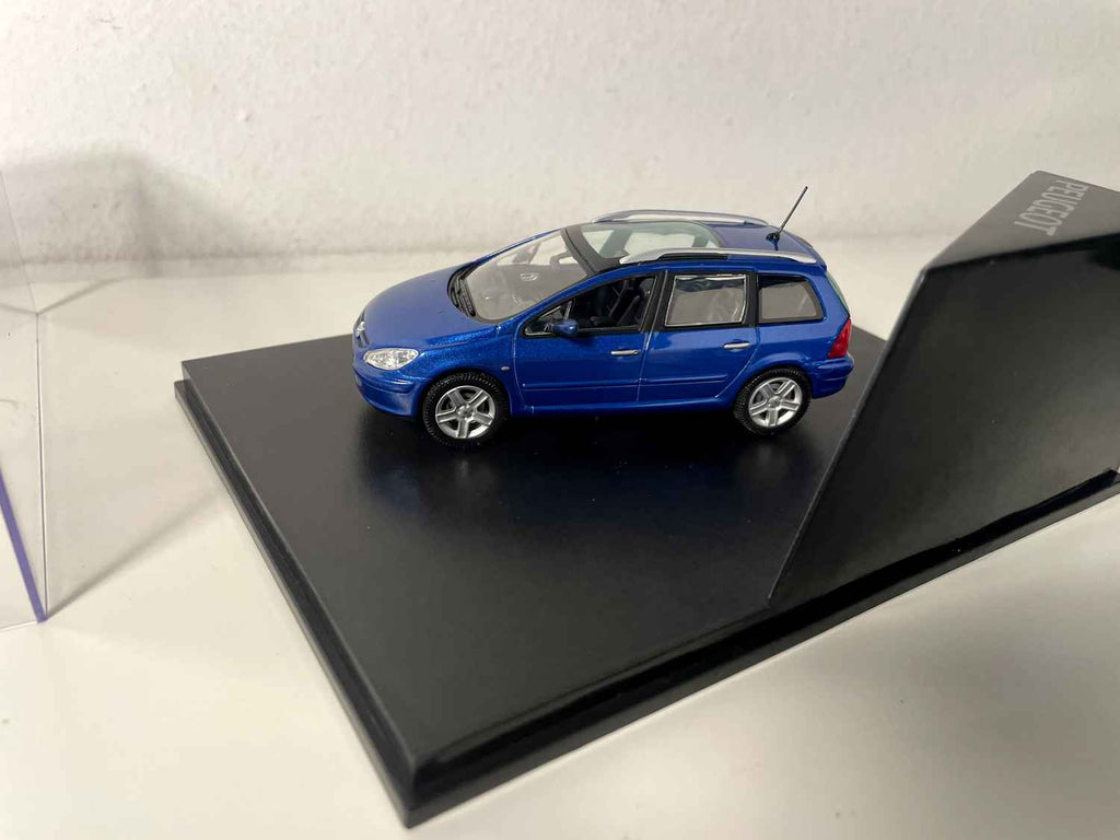 Peugeot 307sw blu (cofanetto rettangolare) Norev