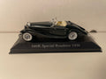 Ciemnozielony Mercedes 540K Special Roadster z 1936 roku