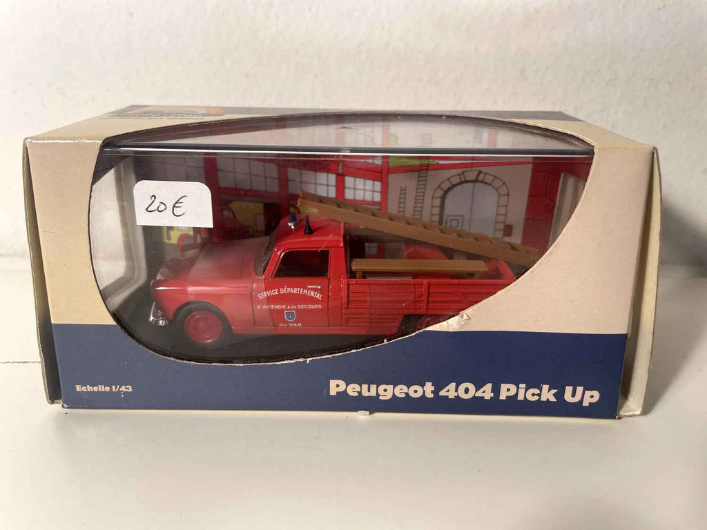 Peugeot 404 pick-up rouge pompiers (collection les petits utilitaires français)