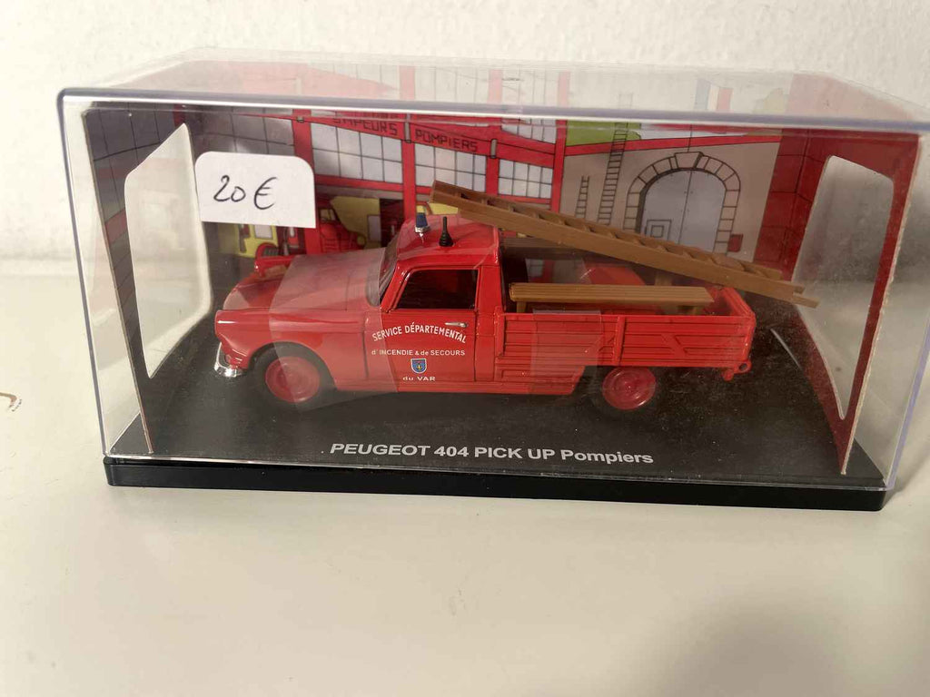 Peugeot 404 pick-up rouge pompiers (collection les petits utilitaires français)