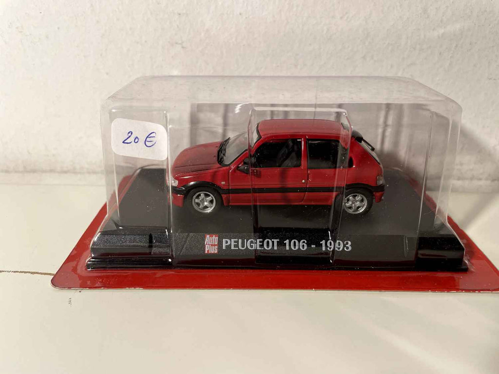 Peugeot 106 rouge de 1993 (blister) AUTO-PLUS