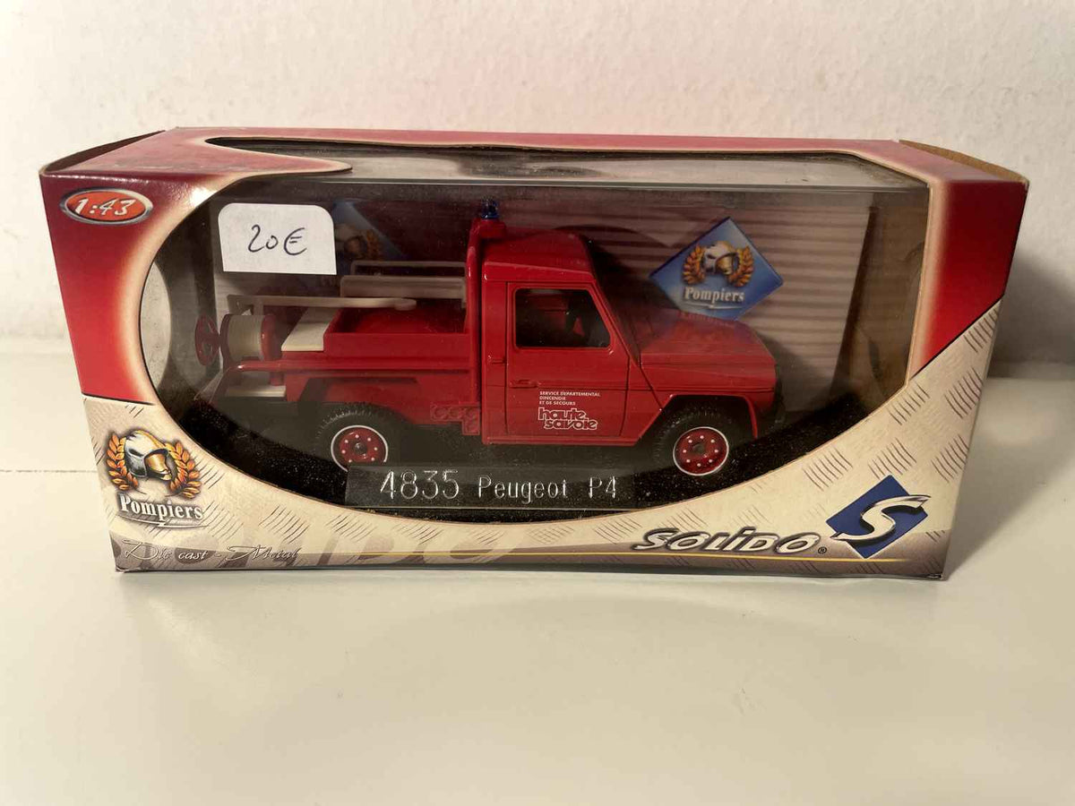 Peugeot P4 czerwony strażacki (Solido nr 4835)