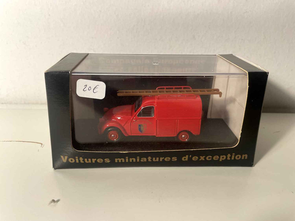 Citroën 2 CV brandweer rood (Uitzonderlijke miniatuurauto's)