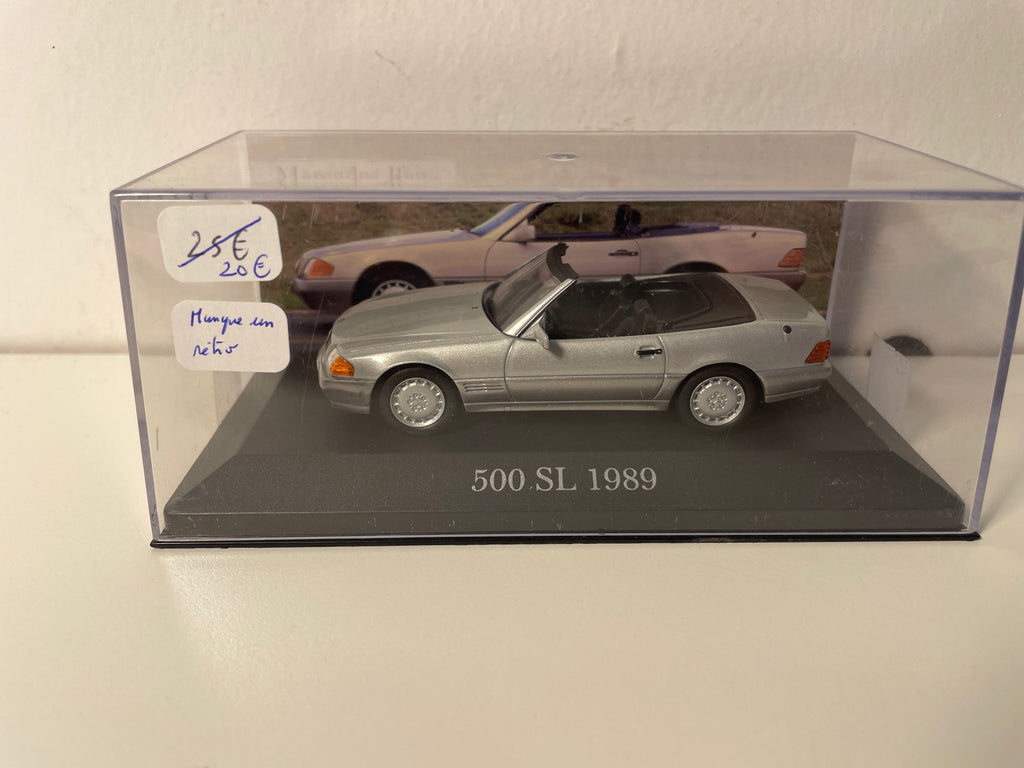 Mercedes 500 SL gris de 1989