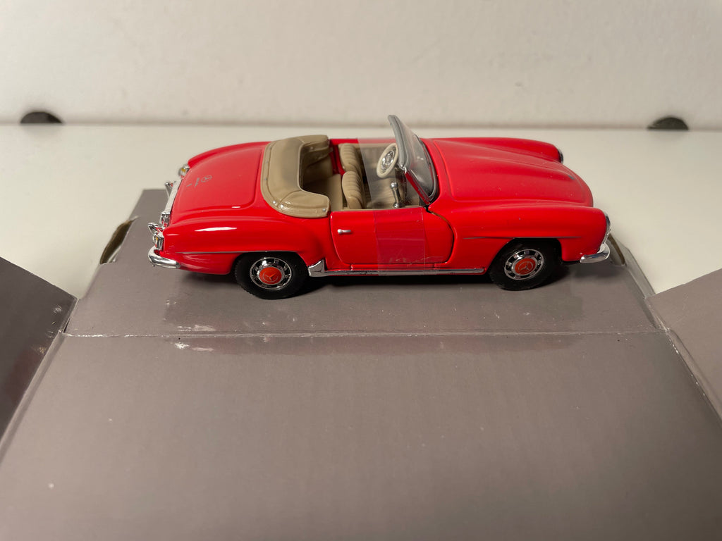 Mercedes-Benz 190SL Roadster czerwony - kolekcja Junior Driver Classics (opakowanie kartonowe)