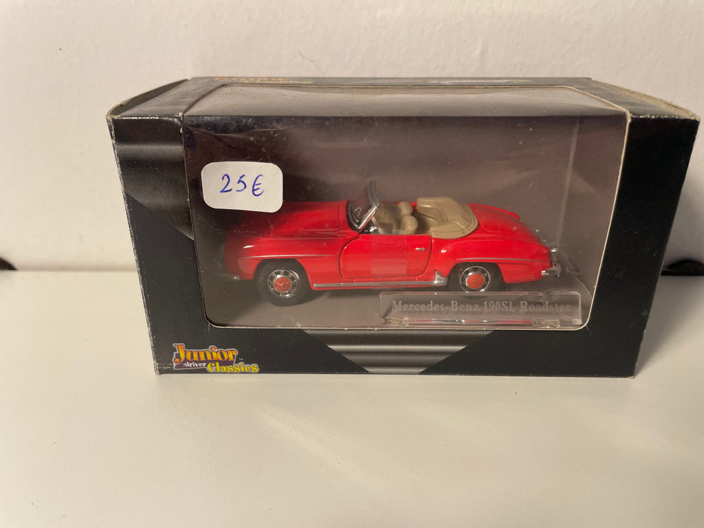 Mercedes-Benz 190SL Roadster czerwony - kolekcja Junior Driver Classics (opakowanie kartonowe)