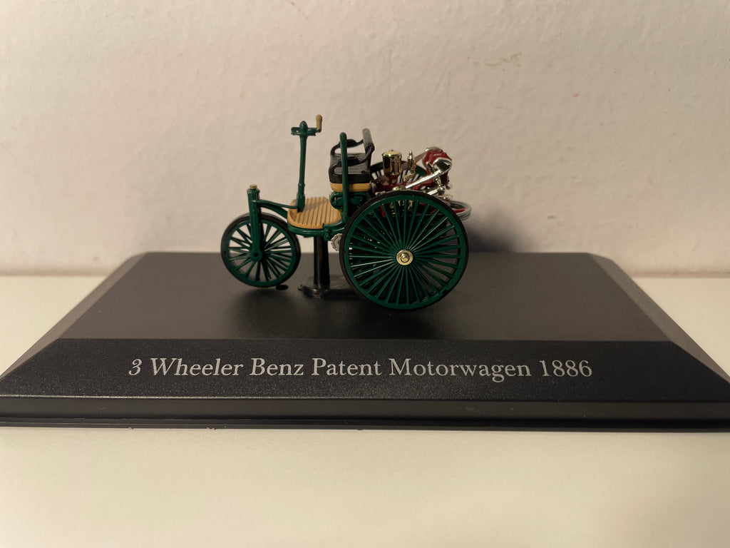 Patent na Mercedesa 3 Wheeler Benz Motorwagen z 1886 roku