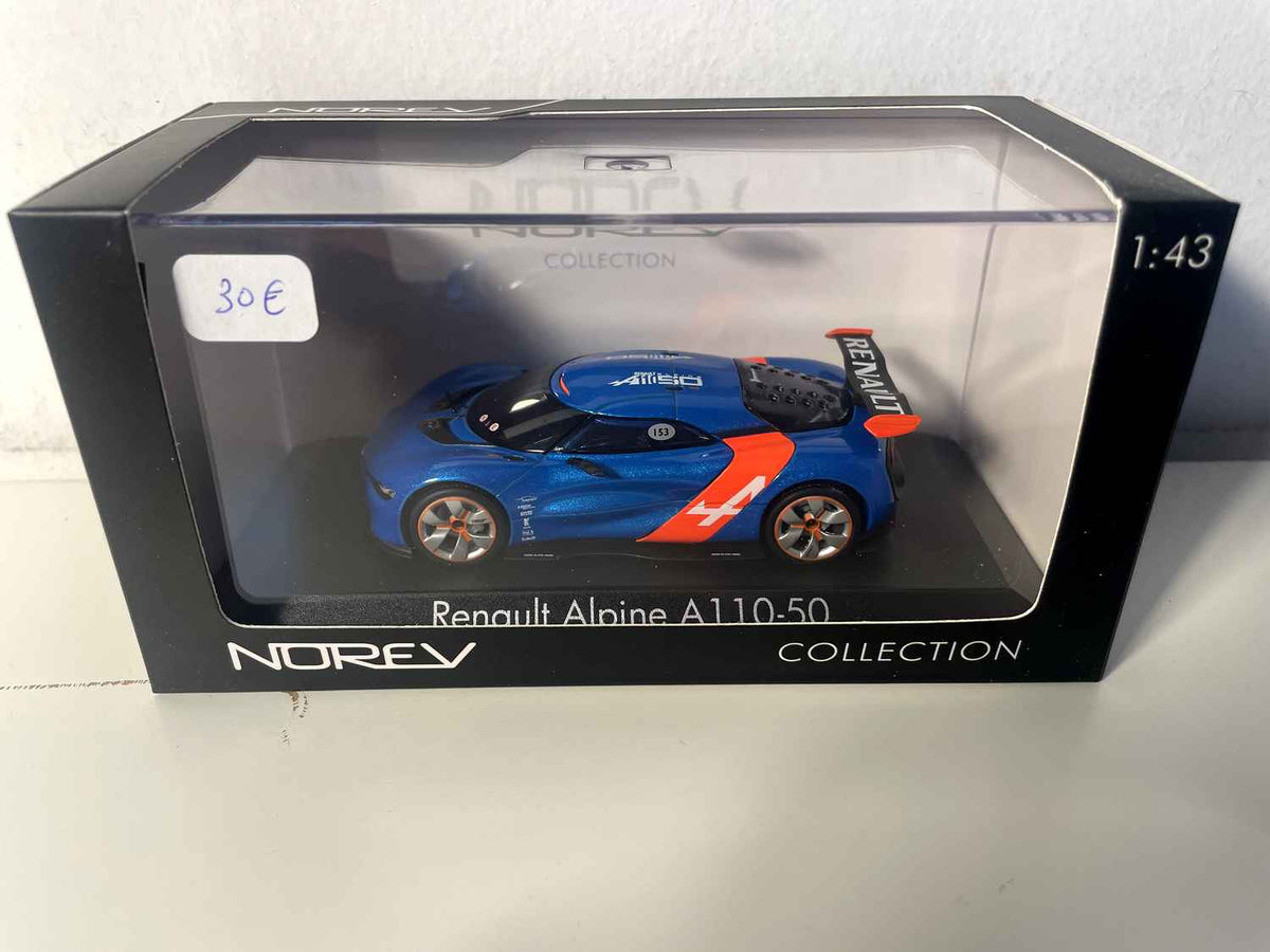 2012 blauw-oranje Renault Alpine A110-50 (Norev)