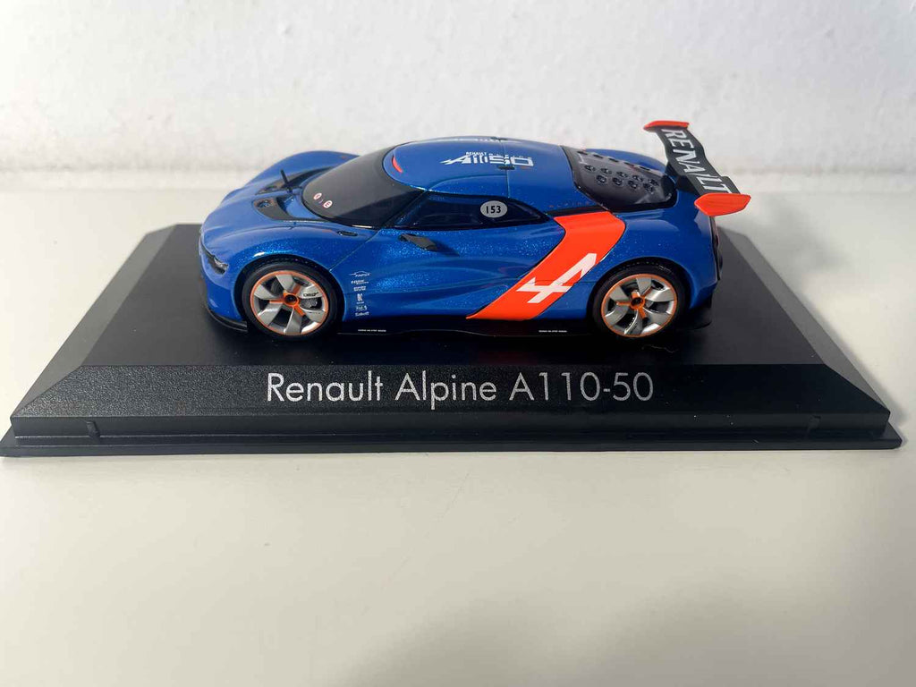 2012 blauw-oranje Renault Alpine A110-50 (Norev)