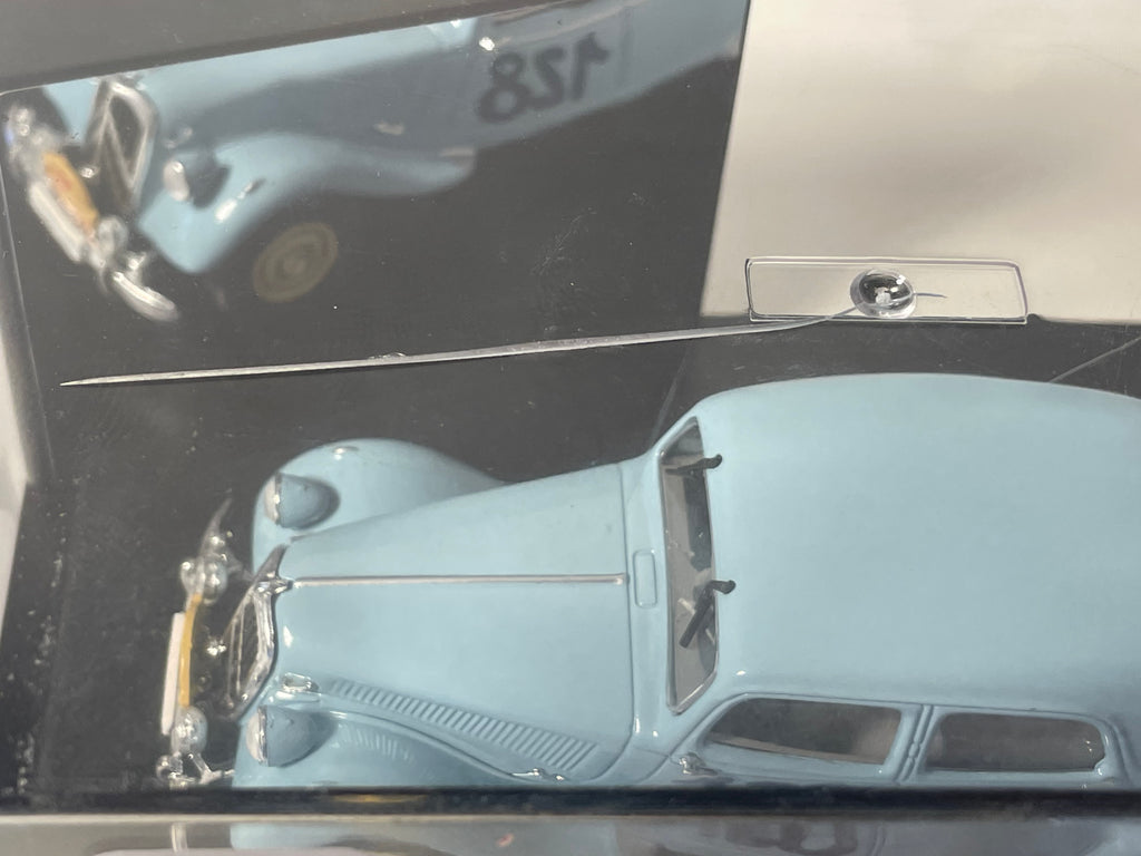 Citroën Traction-Avant 15 six azul número 128 de 1951 - rallye de Sestrières (caja de plexiglass)