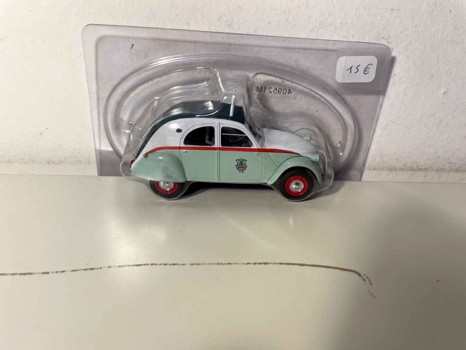 Citroën 2 CV biała i zielona TAXI