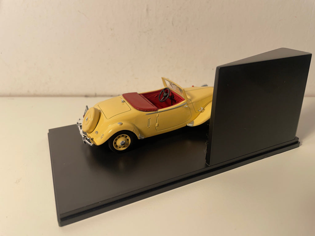 Citroën Traction 15 six cabriolet marrone arancione del 1939 (confezione in plexiglass)