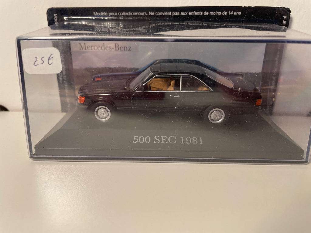 Mercedes 500 SEC nera del 1981