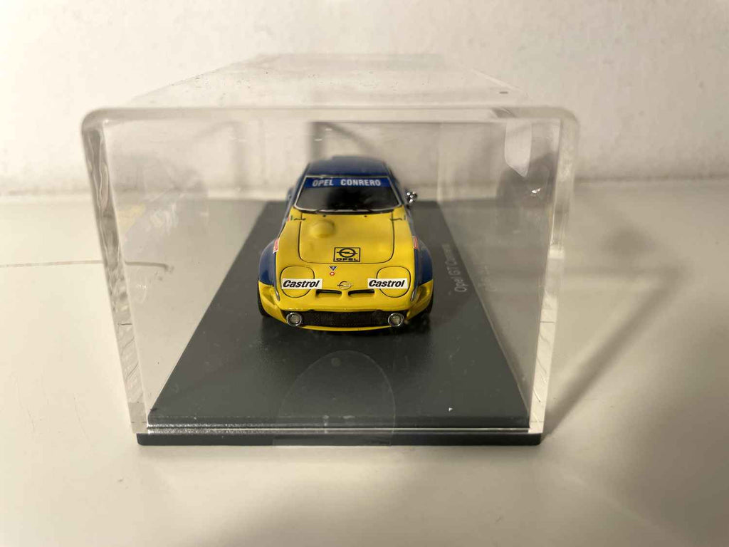 Opel GT Conrero bleue et jaune numéro 34 - collection NEO scale models