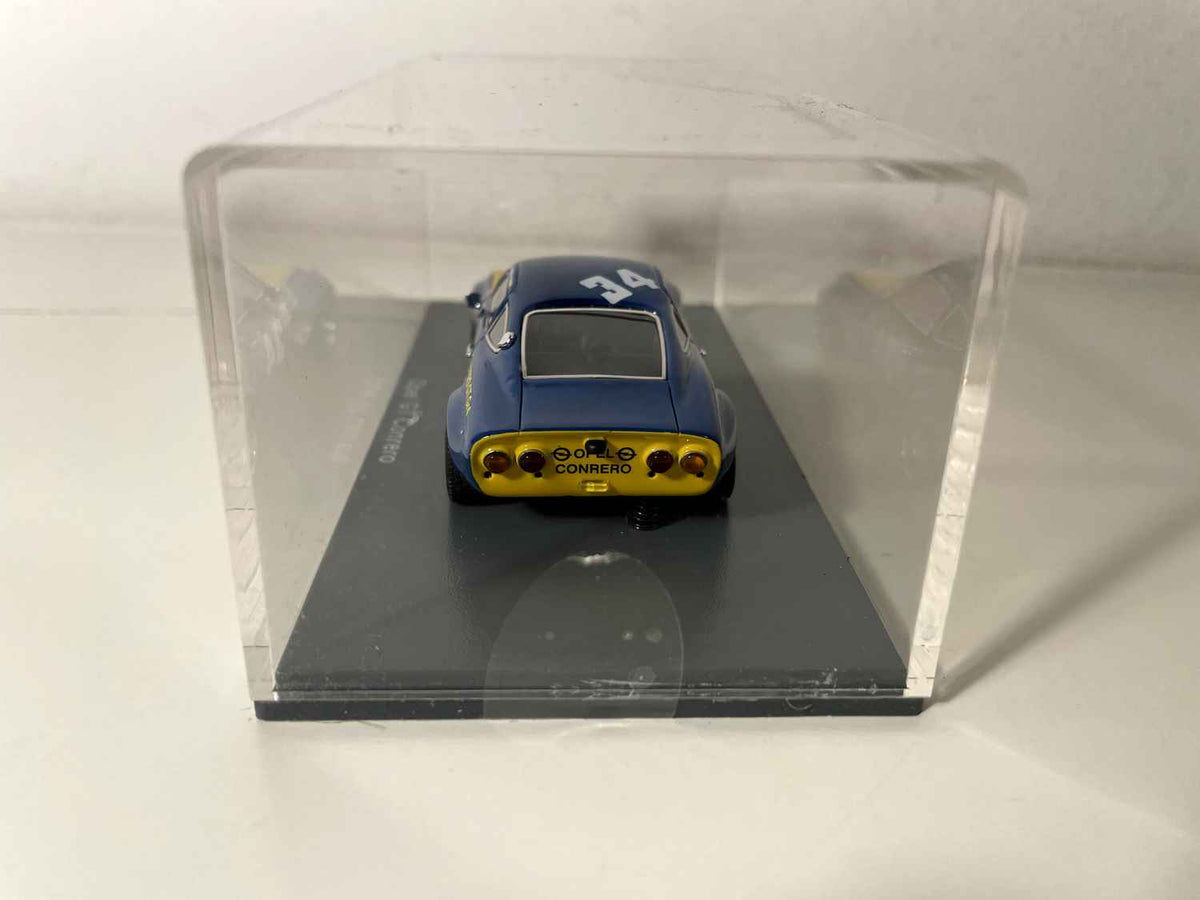 Opel GT Conrero bleue et jaune numéro 34 - collection NEO scale models