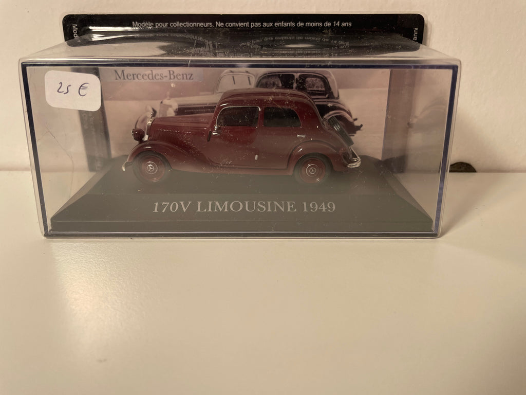 Mercedes 170V Limuzyna bordeaux z 1949 roku