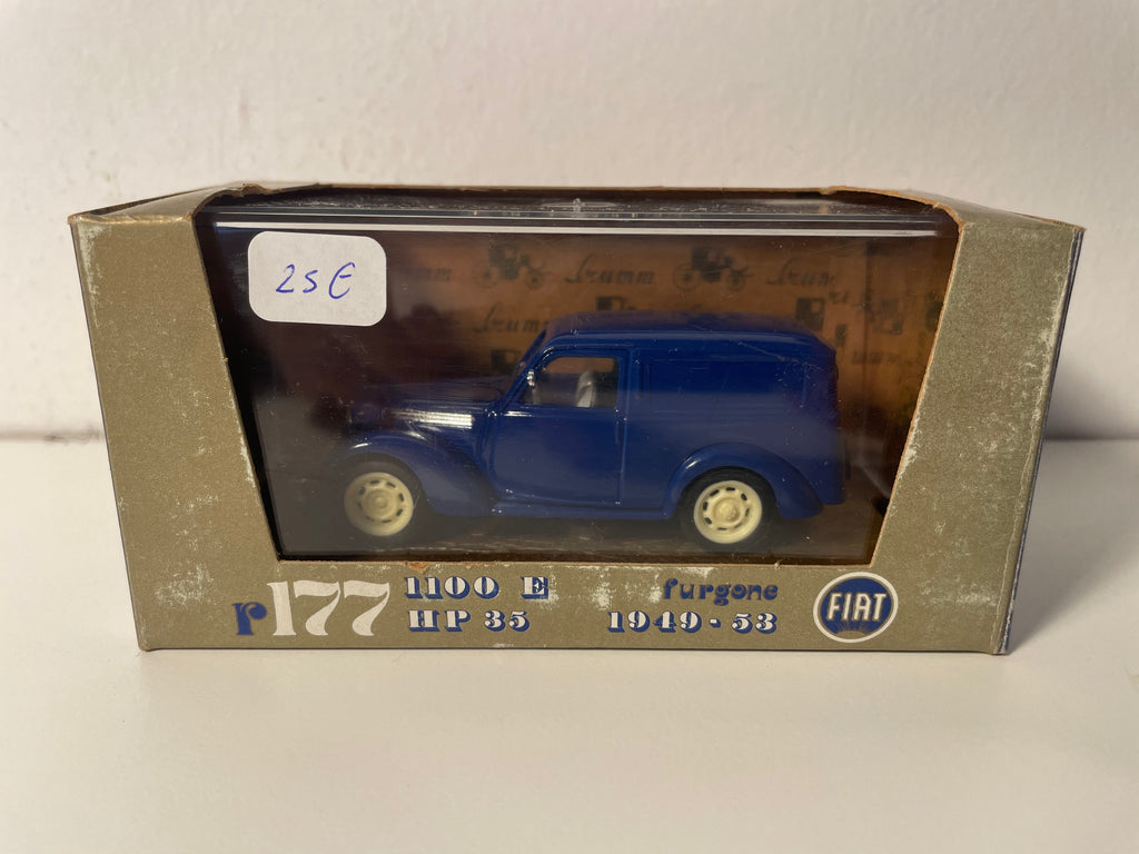 Fiat 1100 E HP 35 Furgone 1949-53 bleue - collection BRUMM série ORO R177