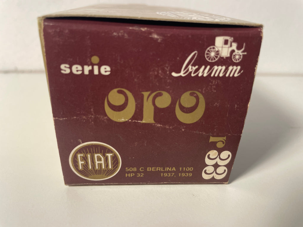 Fiat 508 C Berlina 1100 HP 32grise foncée 1937-1939 - collection BRUMM série ORO R33