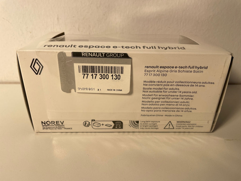 Renault Espace e-tech full hybrid gris - NOREV (elektresch Auto)