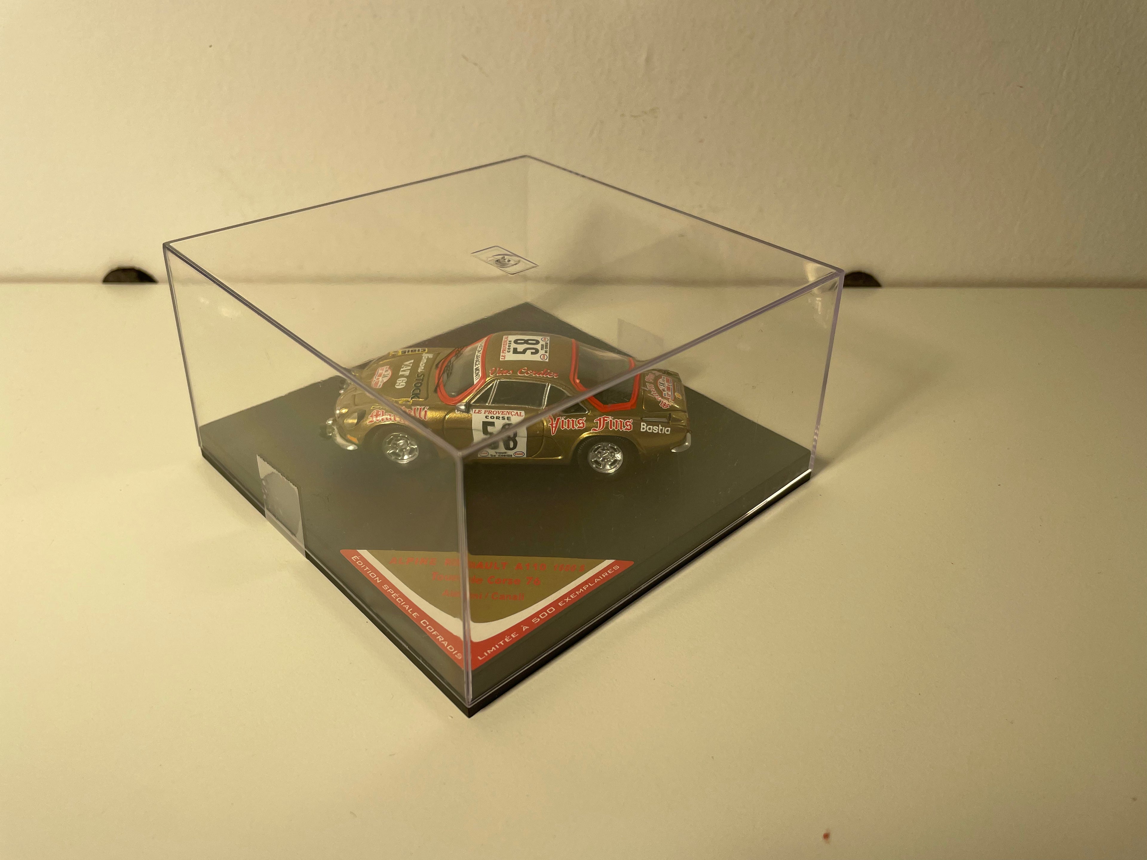 Renault Alpine A110 braun Nummer 58 - Tour de Corse 1976 - TROPHEU Referenz COF 15 (limitierte Auflage)