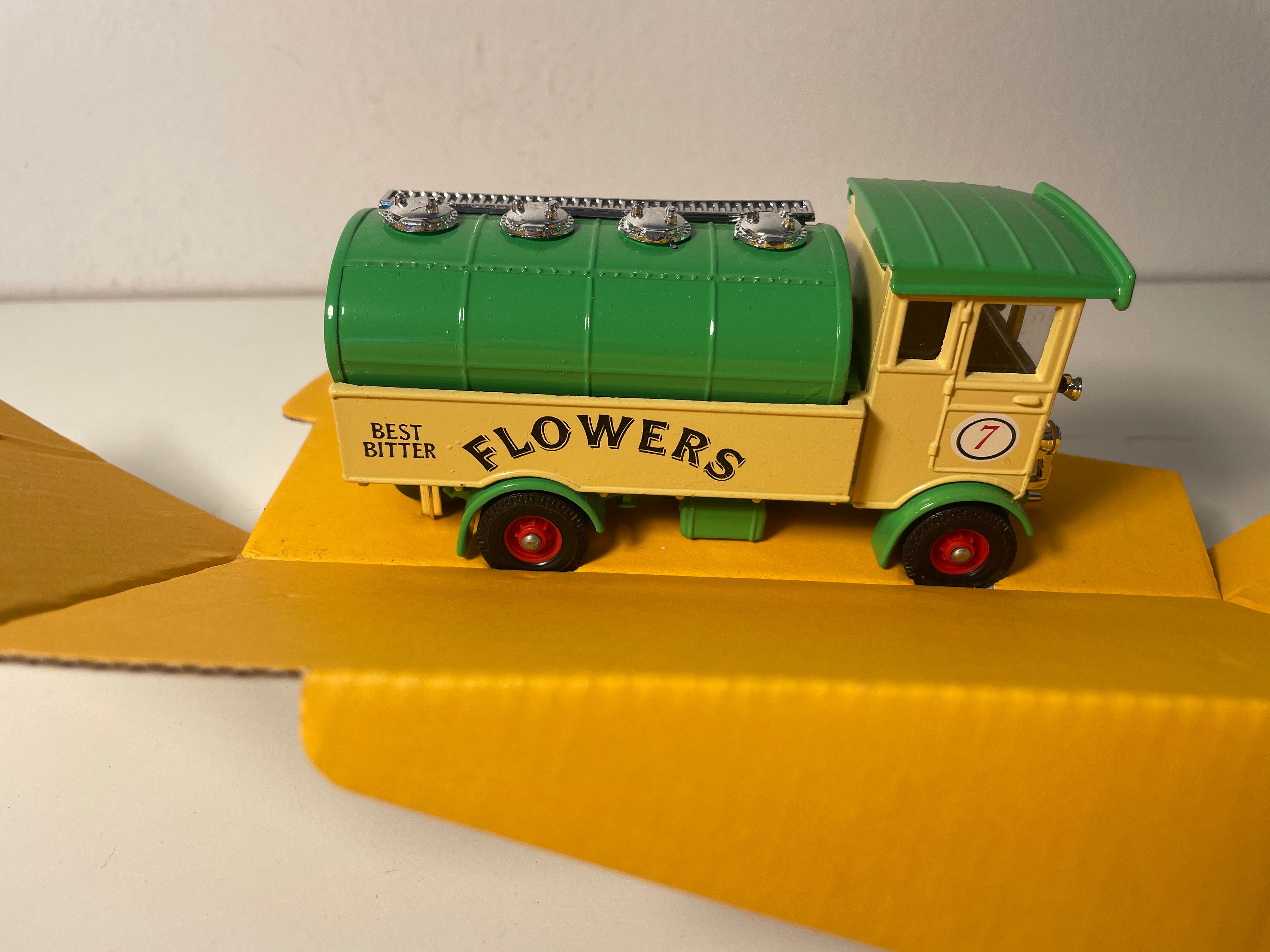 AEC 508 Forward Control 5ton Tanker Truck Green and Brown - CORGI