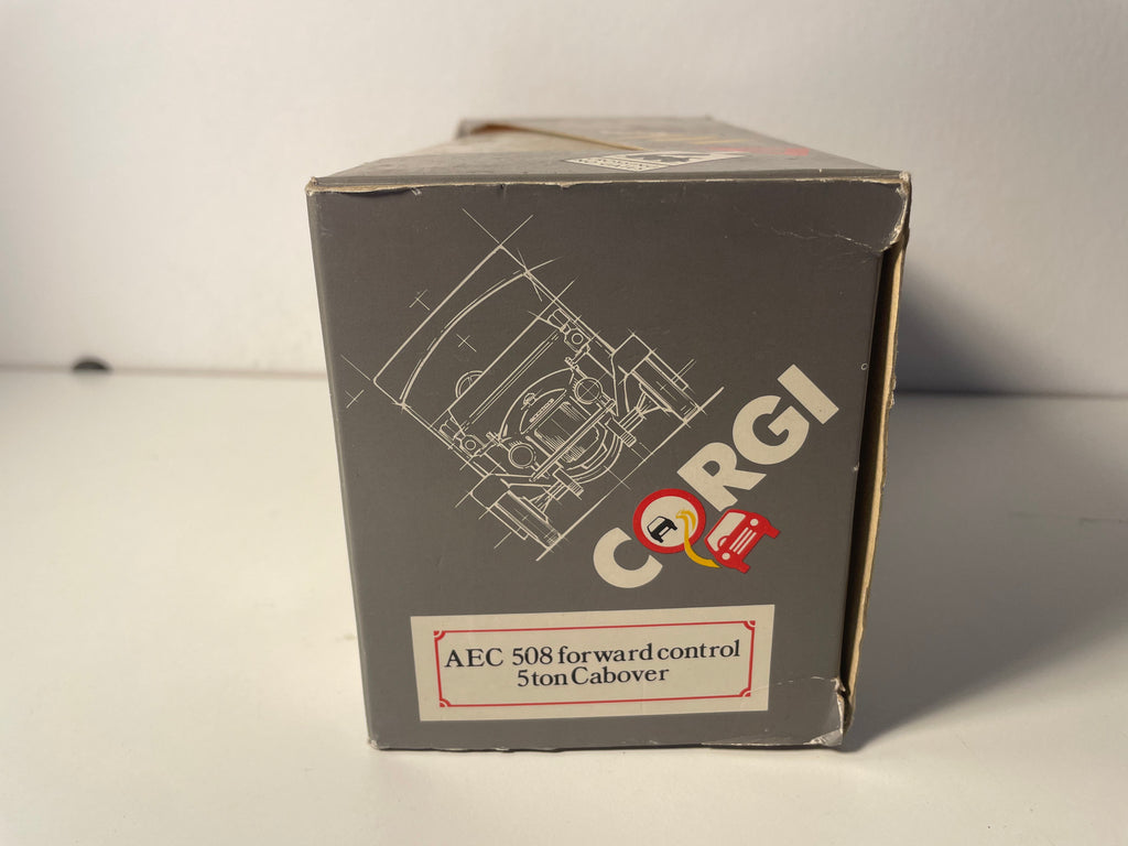 AEC 508 Forward Control 5ton Cabover Tankwagen gréng a brong - CORGI