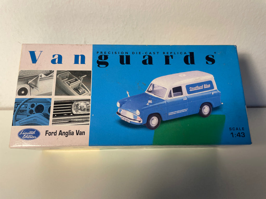 Ford Anglia Van blo an wäiss - Vanguards Referenz VA00414