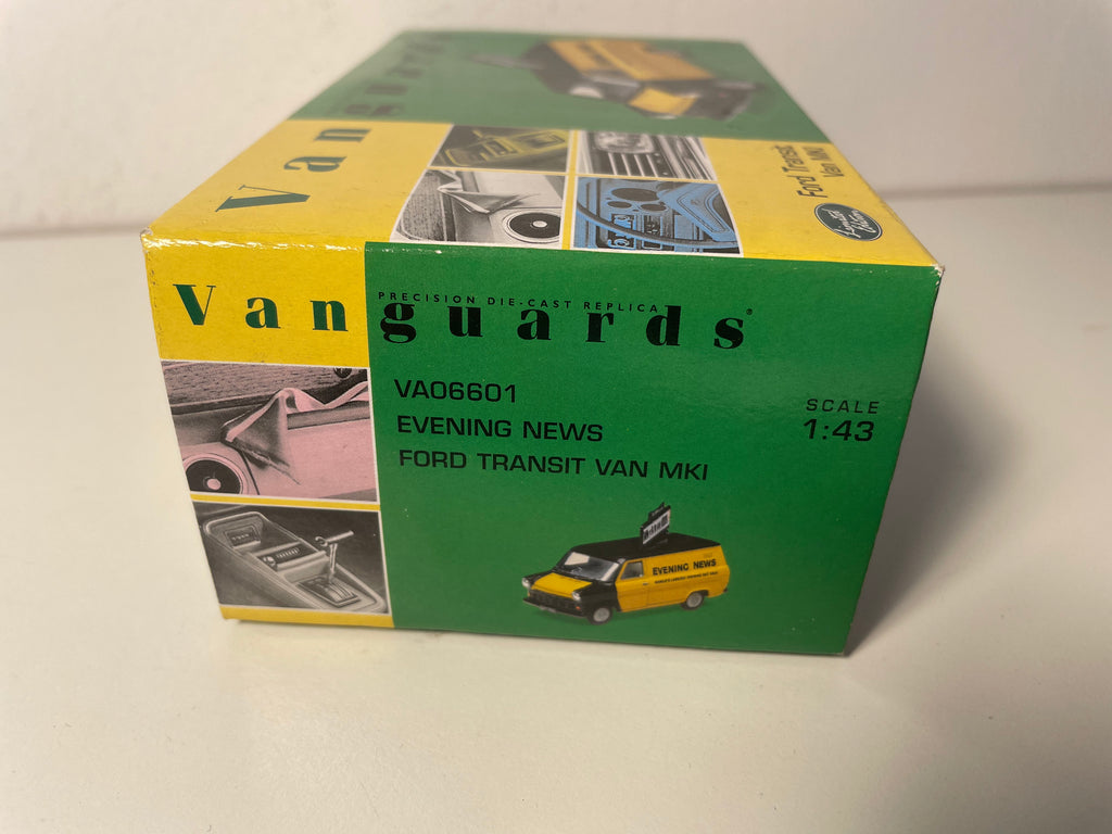 Furgón Ford Transit MKI negro y amarillo - referencia Vanguards VA06601