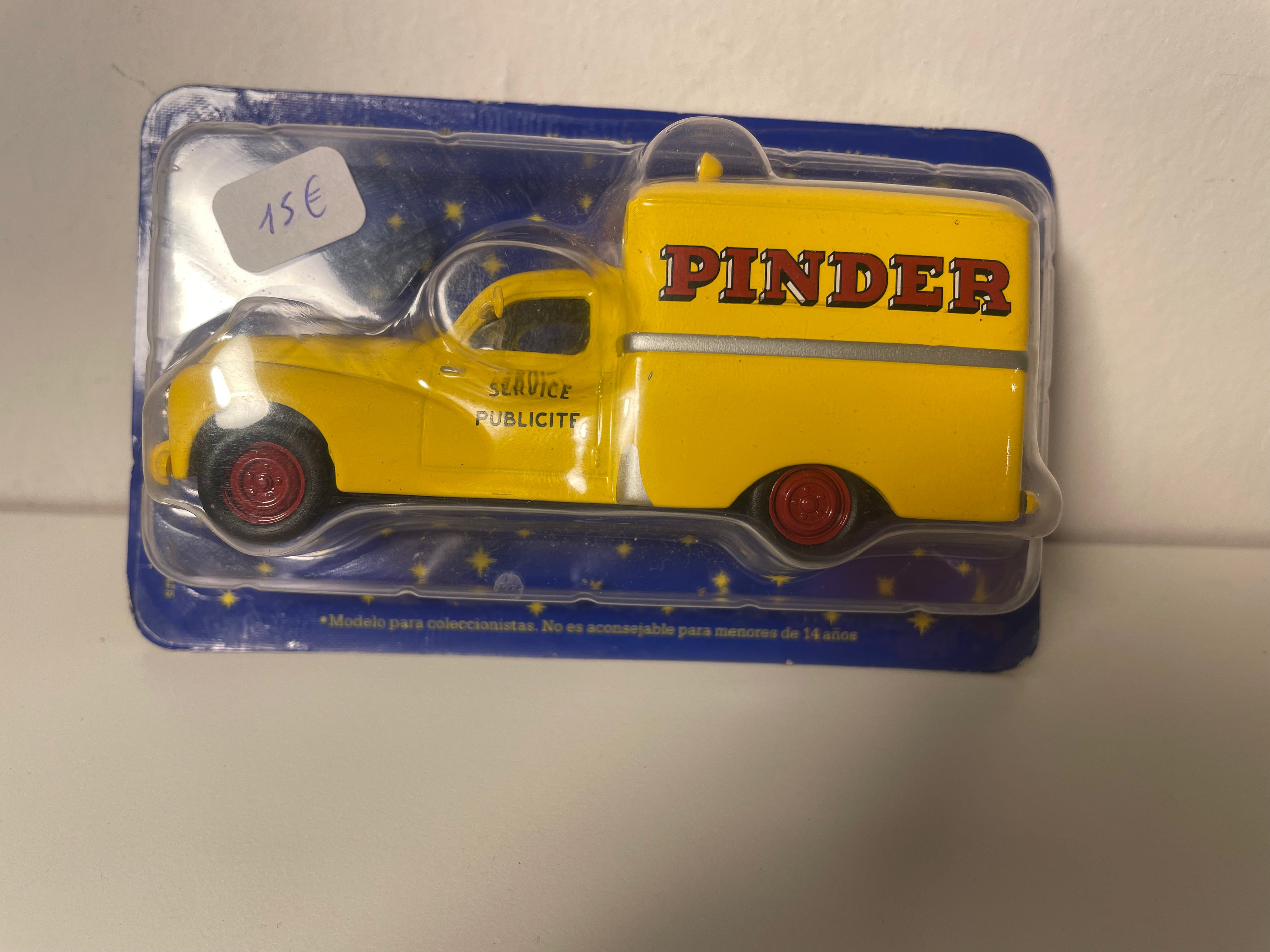 Peugeot 203 Van żółty PINDER (w blisterze)
