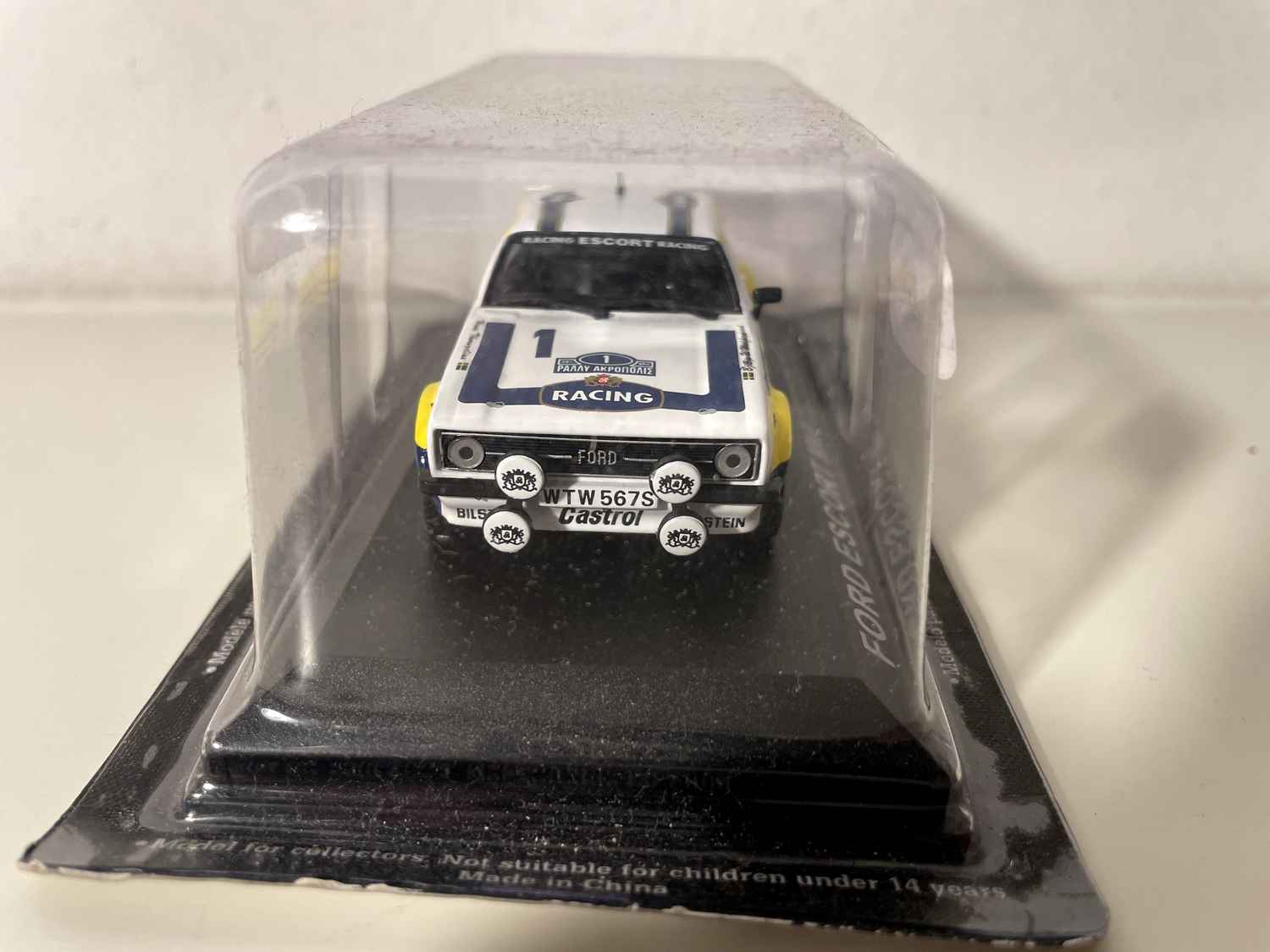 Ford Escort Mk2 bianco e giallo numero 1 - rally dell'Acropoli del 1979