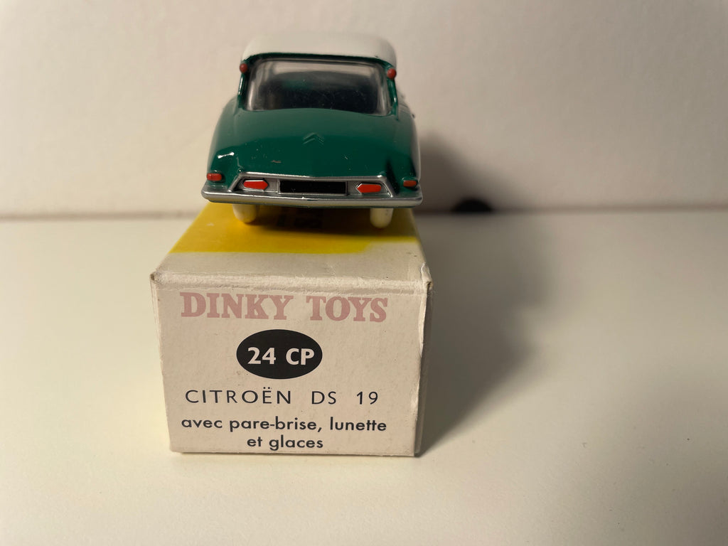 Citroën DS 19 tejadilho verde e branco Dinky-Toys (Edições Atlas)