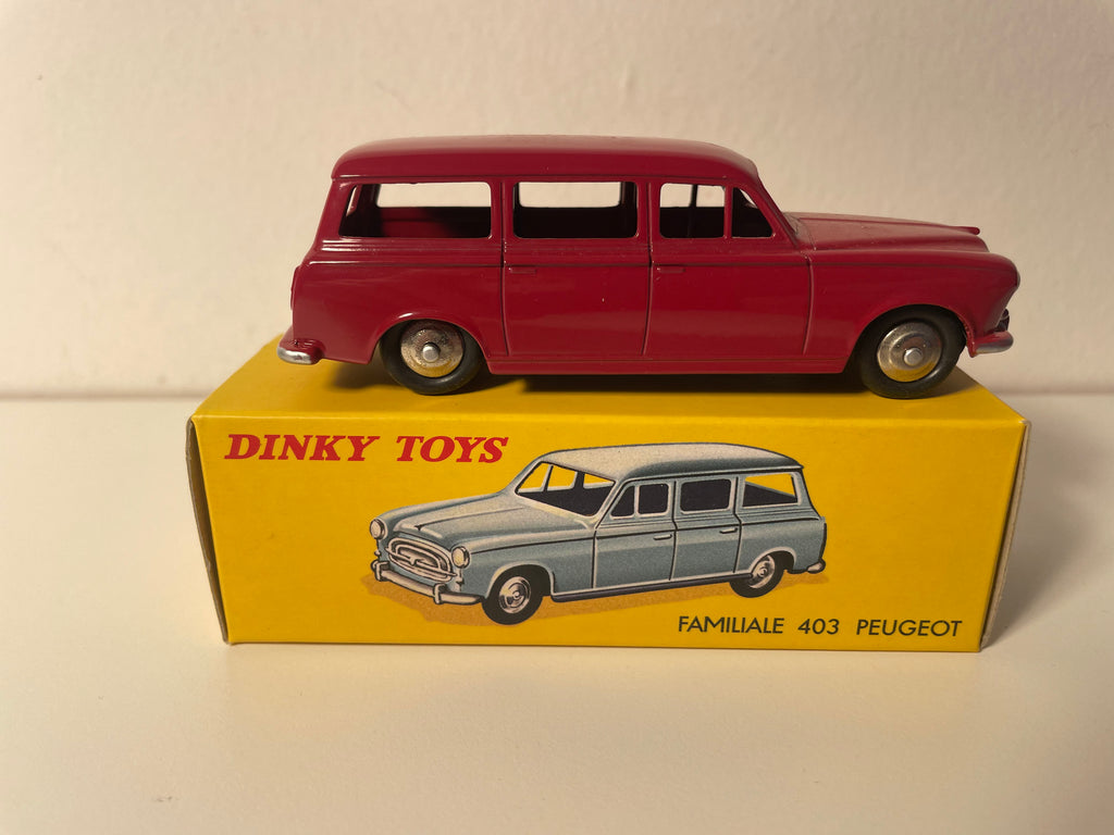 Peugeot 403 family car burgundy Dinky-Toys (Editions Atlas)