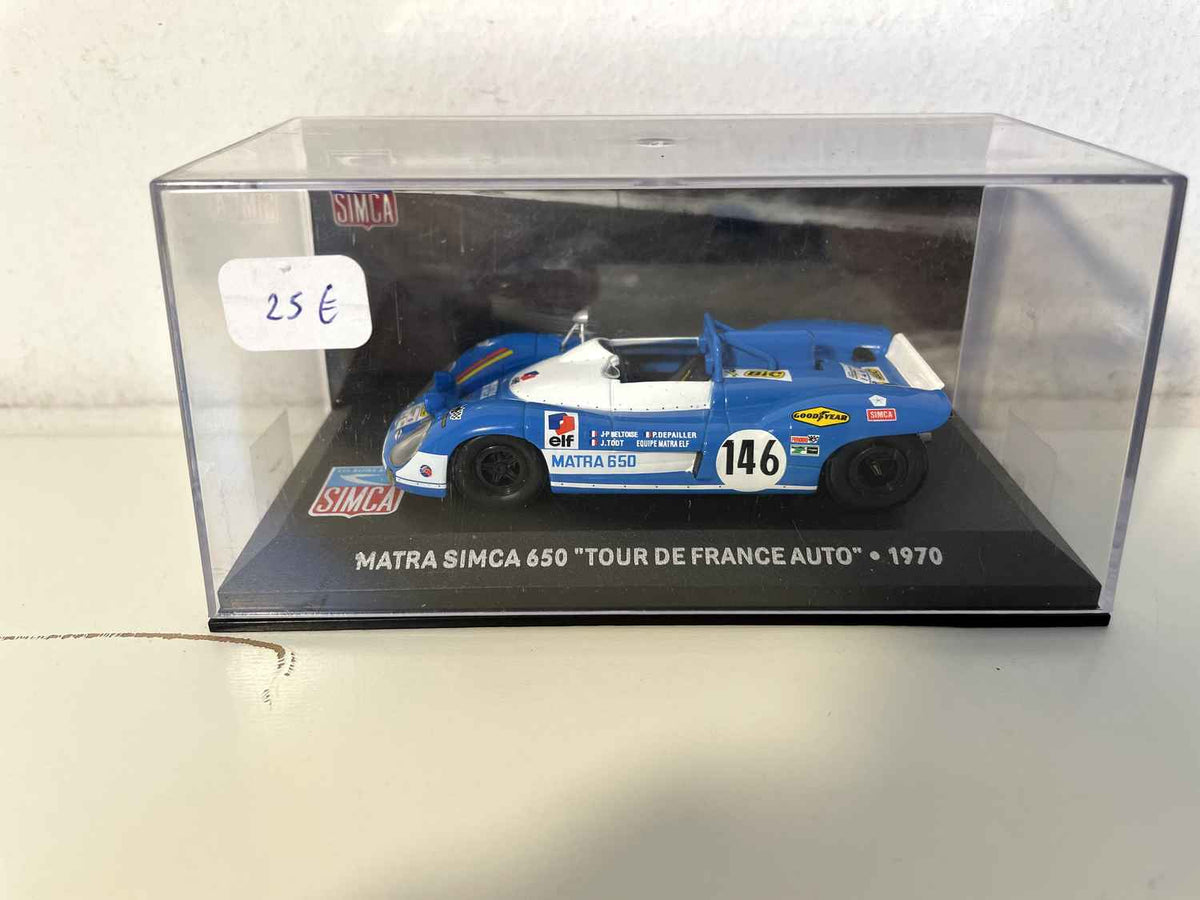 MATRA SIMCA 650 "Tour de France auto" branco e azul de 1970