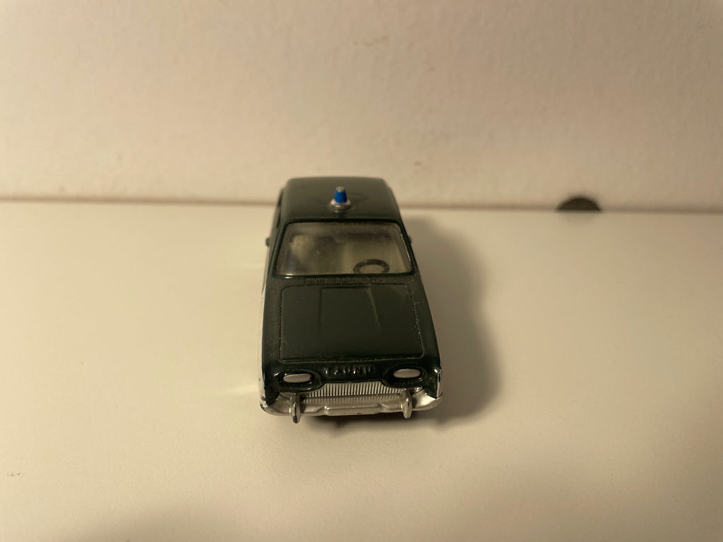 Ford Taunus dark green and white Italian police Dinky-Toys (Editions Atlas)