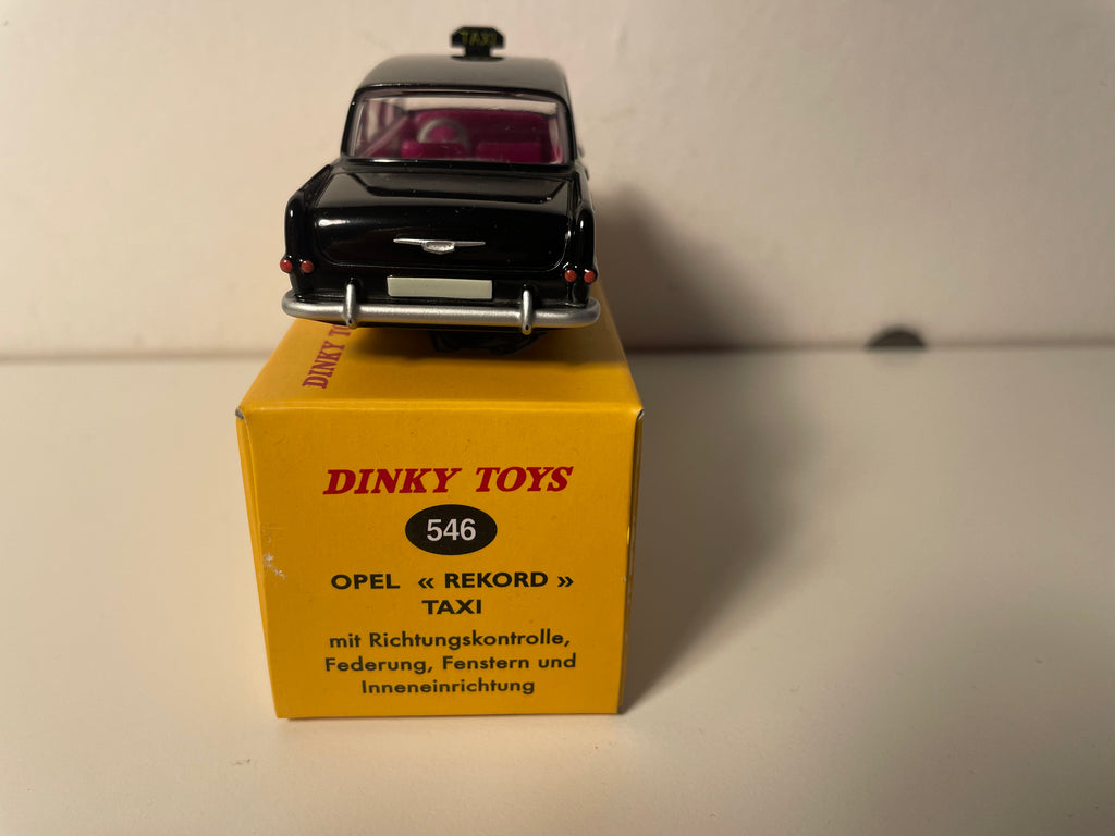 Opel Rekord zwarte TAXI - Dinky-Toys (Atlas editie) - Nr. 546