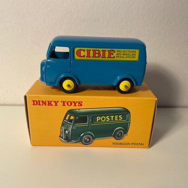 Peugeot D3A bleue avec publicité CIBIE Dinky-Toys (Editions Atlas) - N°25BV