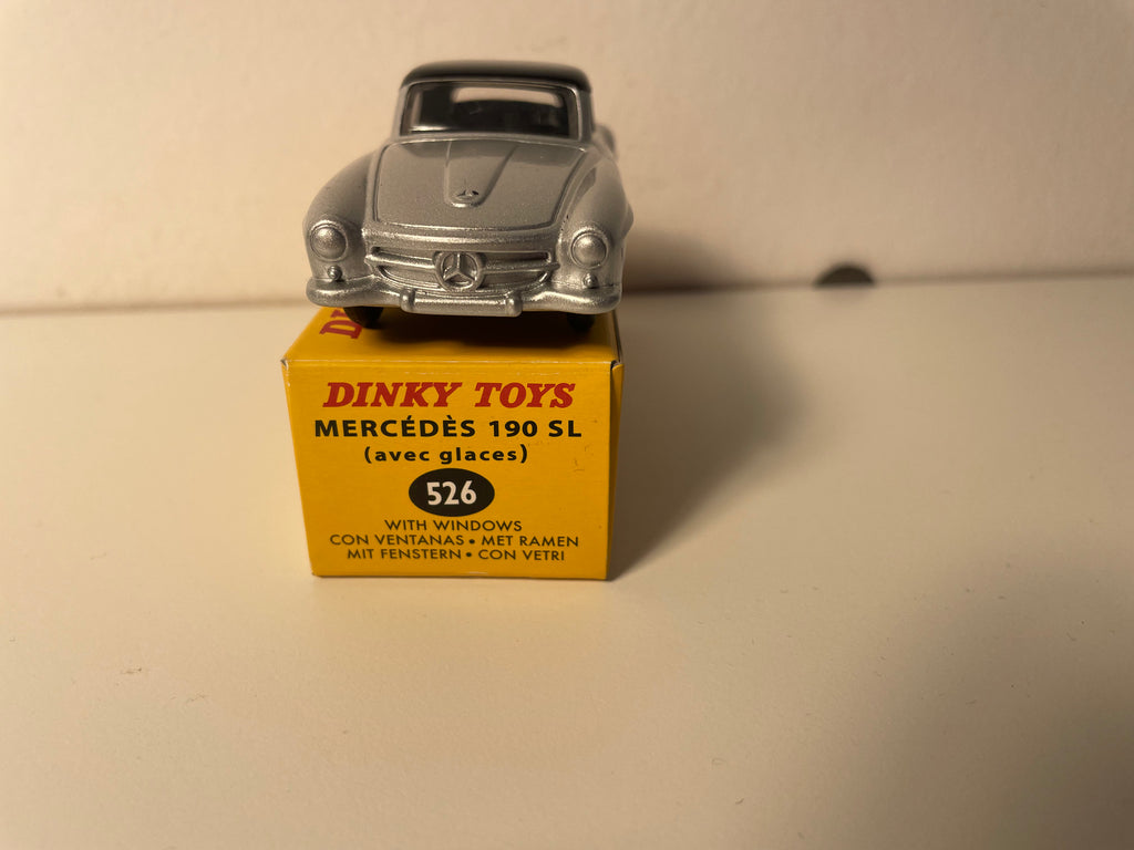 Mercedes-Benz 190SL grigia con tetto nero Dinky-Toys (Editions Atlas)