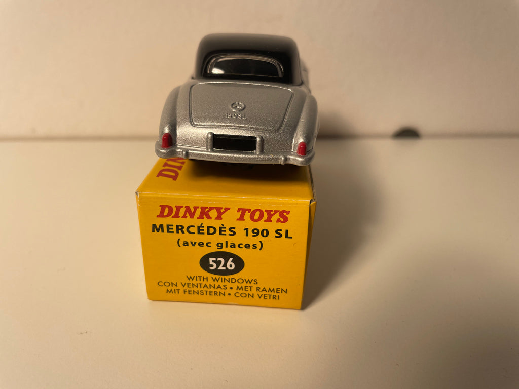 Mercedes-Benz 190SL grigia con tetto nero Dinky-Toys (Editions Atlas)