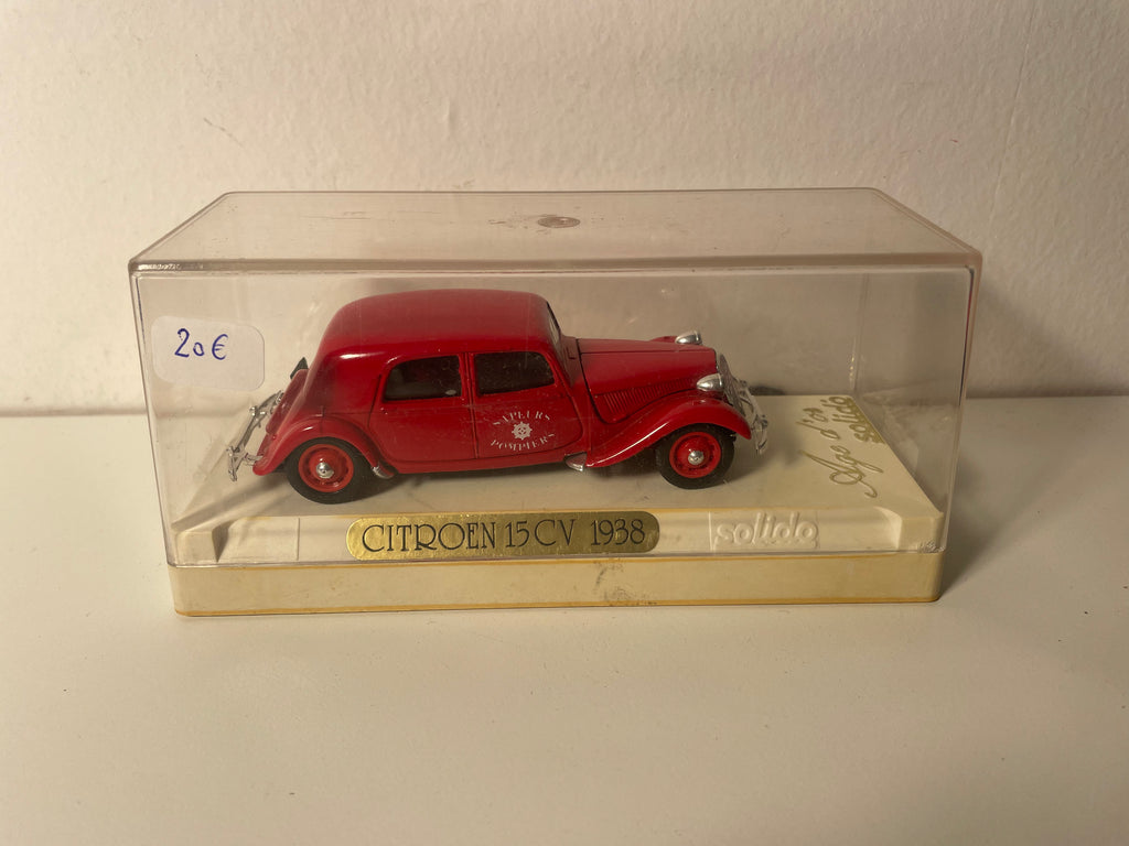 Citroën 15CV rout POMPIERS vun 1938 - Solido