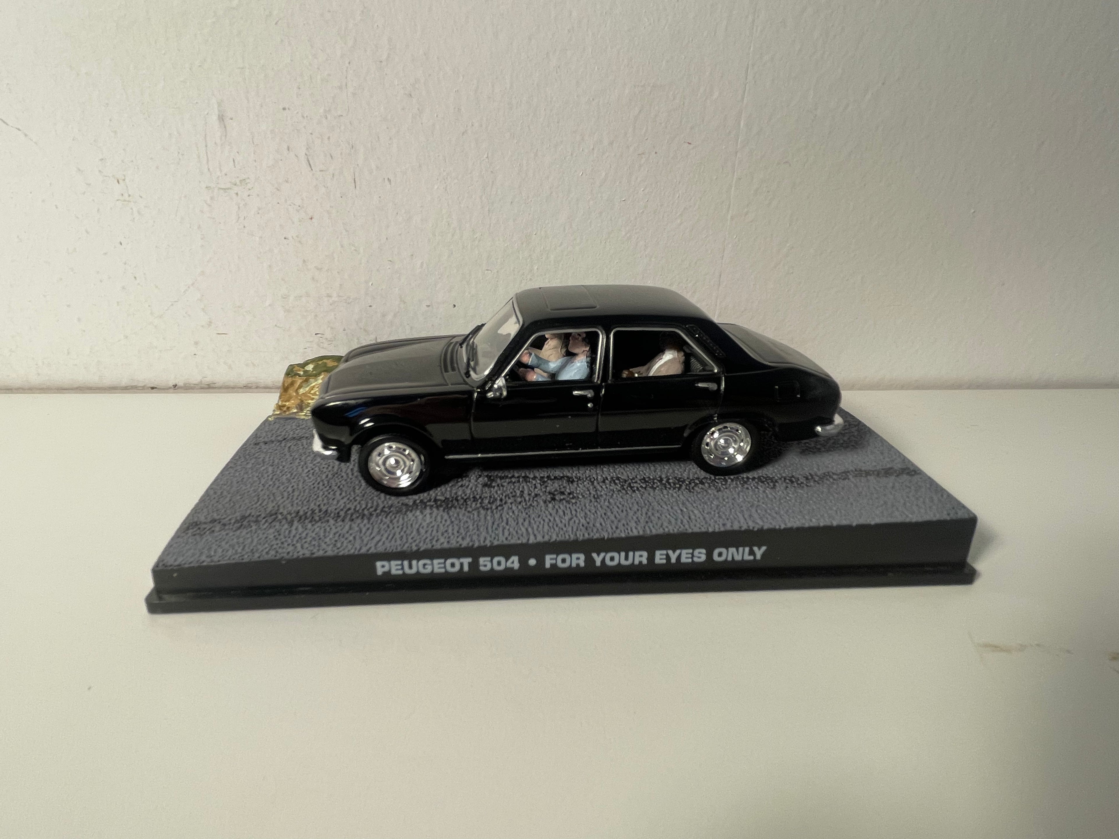 Peugeot 504 Zwart - JAMES BOND - Alleen voor uw ogen