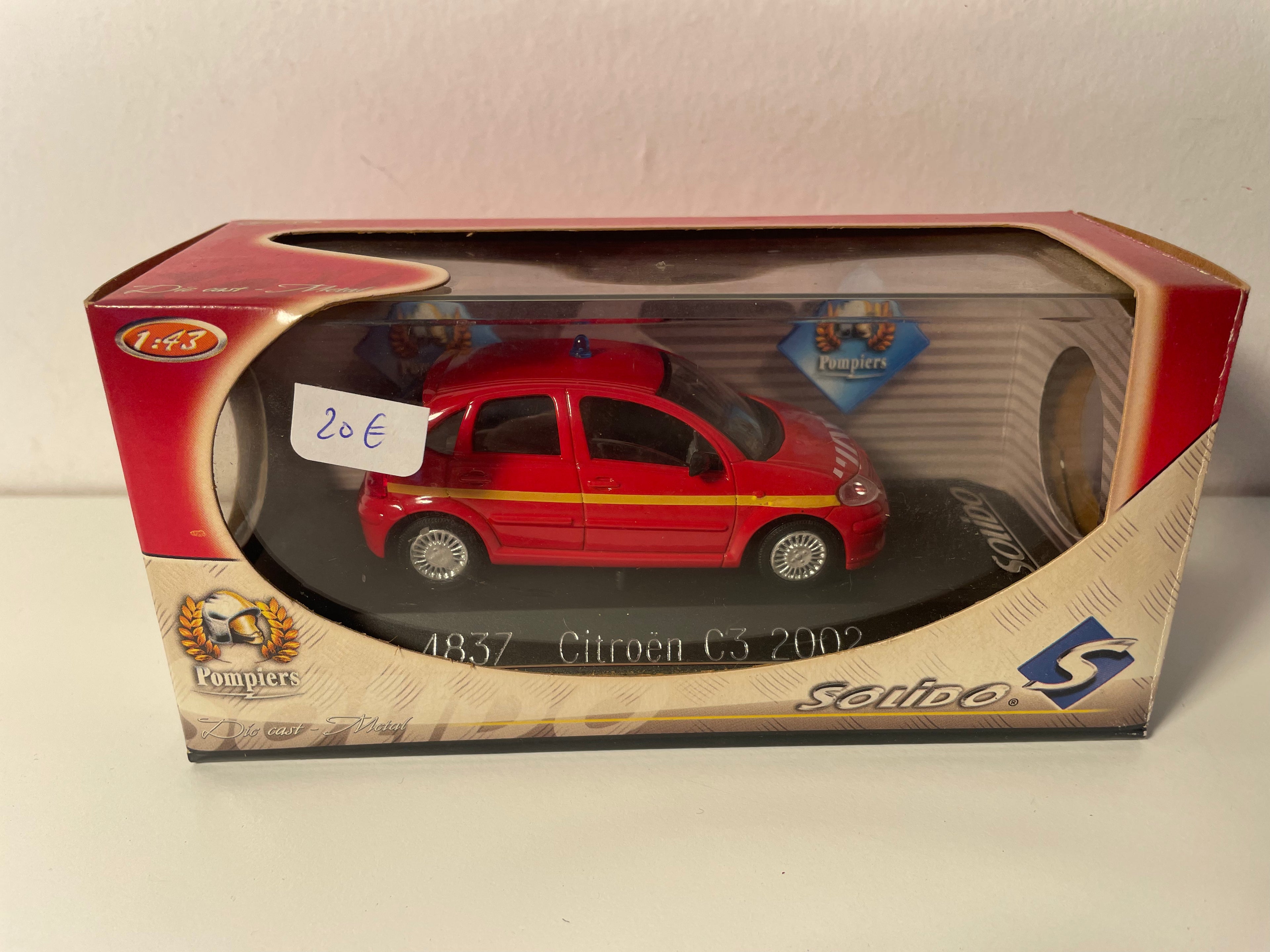 Citroën C3 rout aus 2002 POMPIERS - Solido Referenz 4837