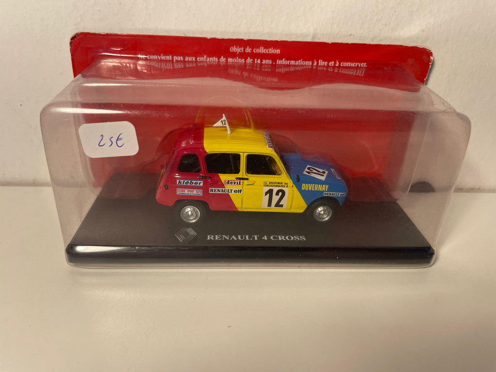 Renault 4 cross rood geel blauw