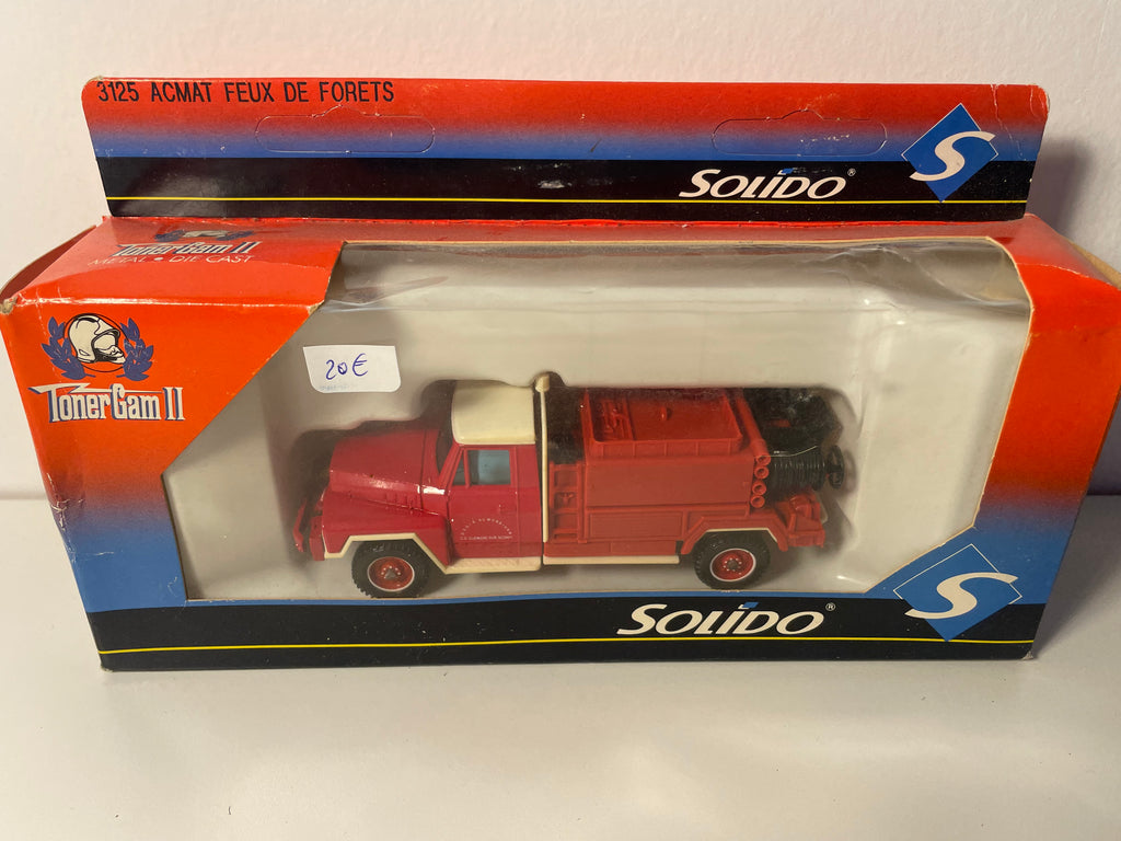Camión ACMAT VLRA 4x4 rojo POMPIERS para incendios forestales (Guéméné sur Scorff (56)) - Solido referencia 3125