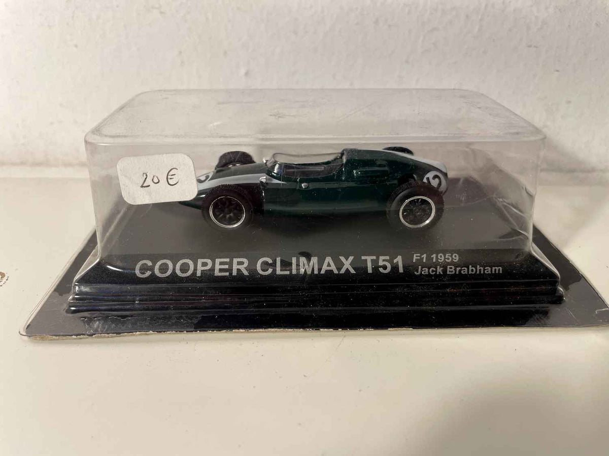 Cooper Climax T51 verte numéro 12 de 1959 - Formule 1 (en blister)