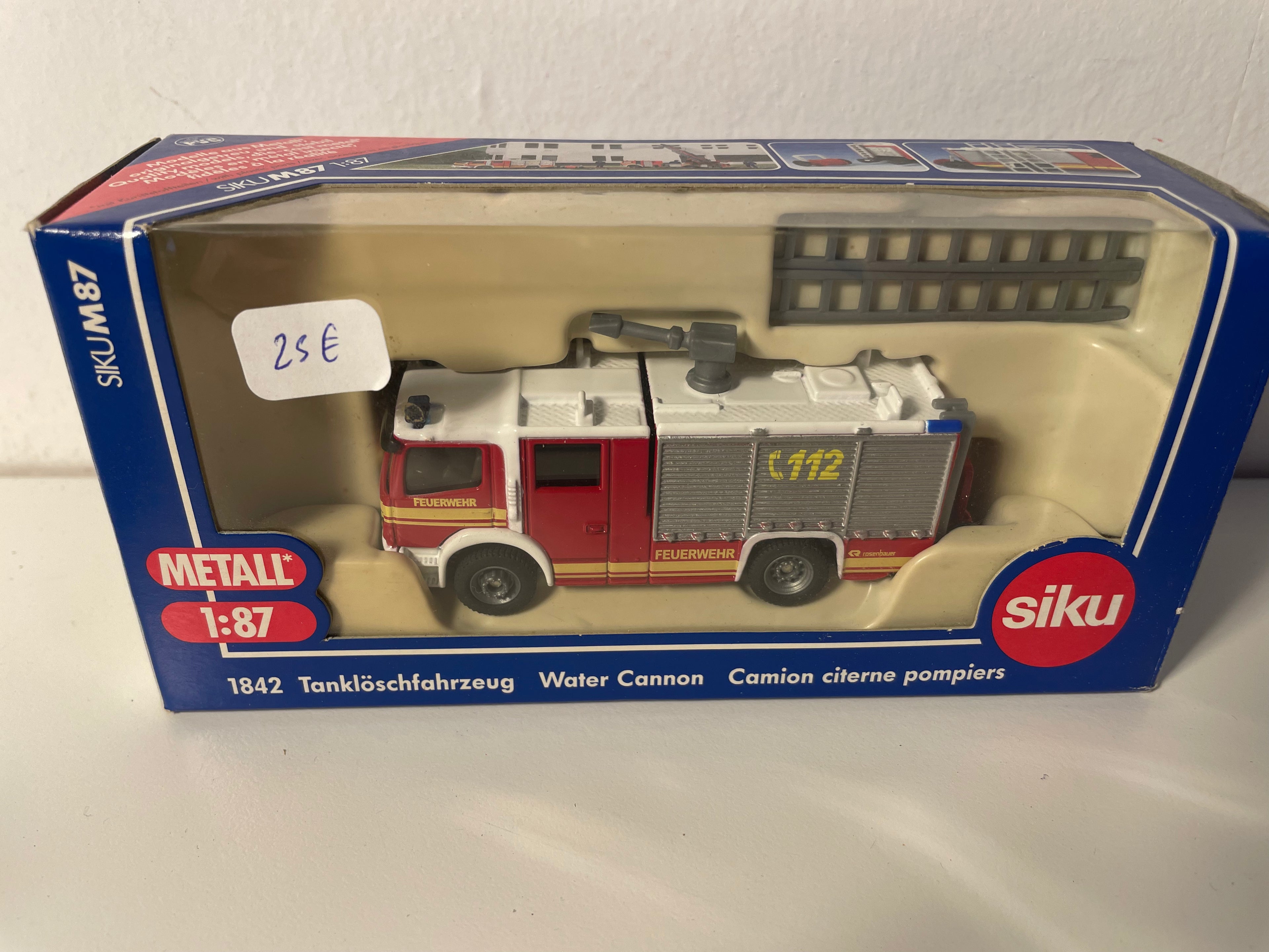 Feierweck Cisterne POMPIERS - SIKU Referenz 1842