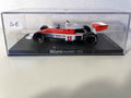 Orange and white McLaren Ford M23 number 11 from 1976 (Formula 1)