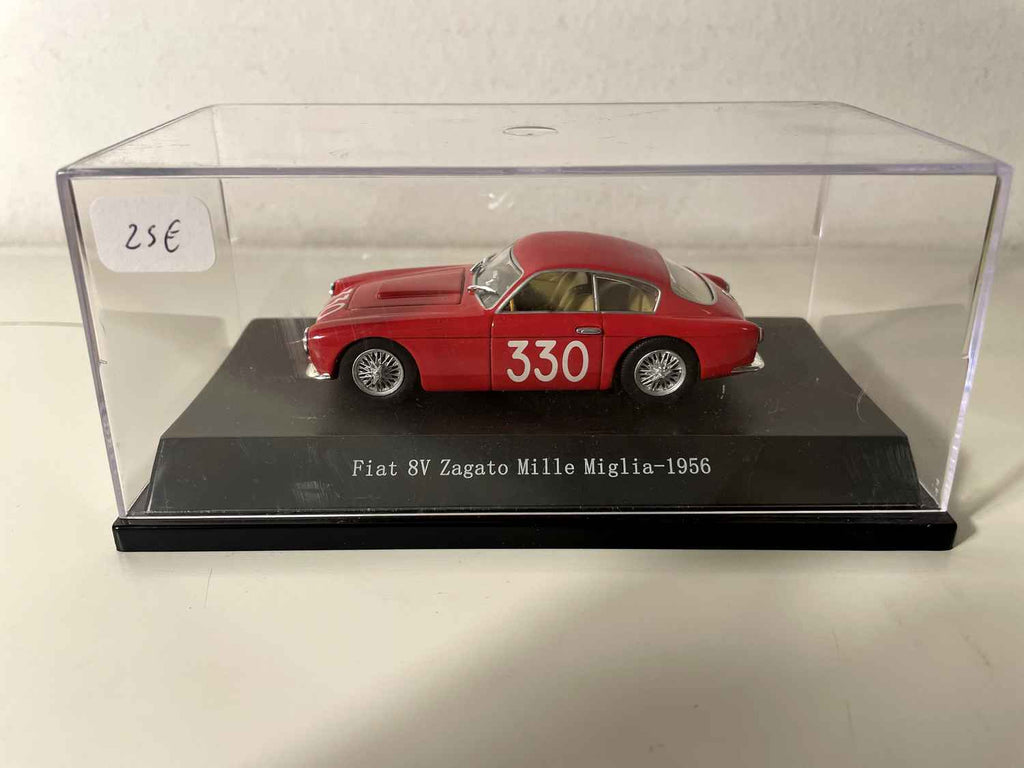 Fiat 8V Zagato czerwony numer 330 - Mille Miglia 1956 (kolekcja Starline Models)