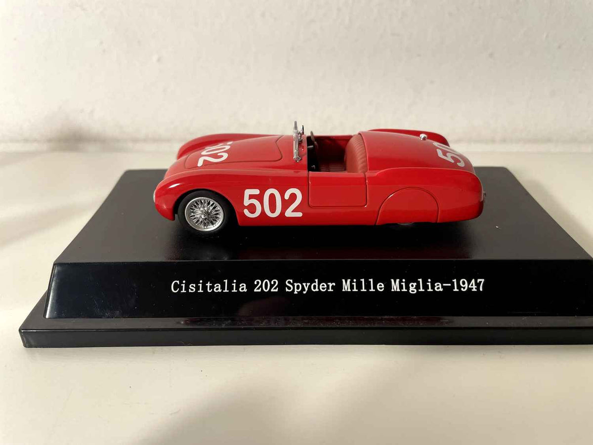 Cisitalia 202 Spider czerwony numer 502 - Mille Miglia z 1947 roku (kolekcja Starline Models)