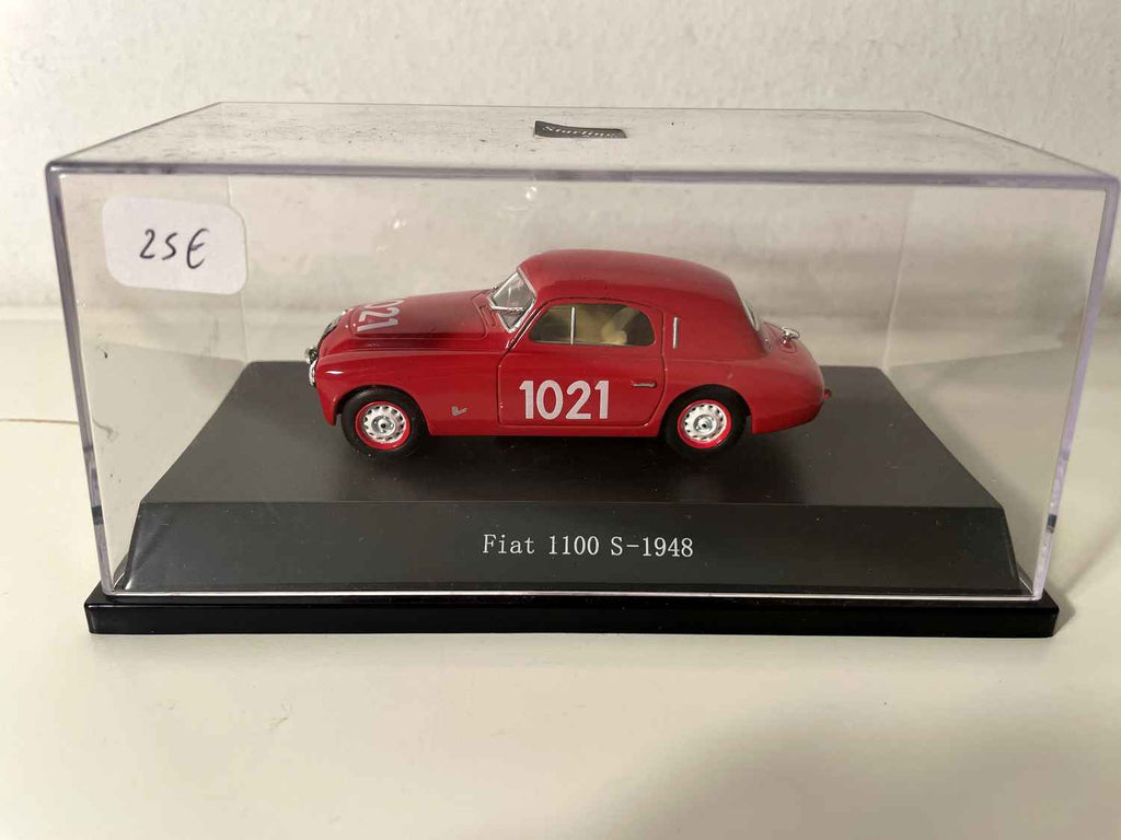 FIAT 1100 S czerwony numer 1021 - Mille Miglia z 1948 (kolekcja Starline Models)