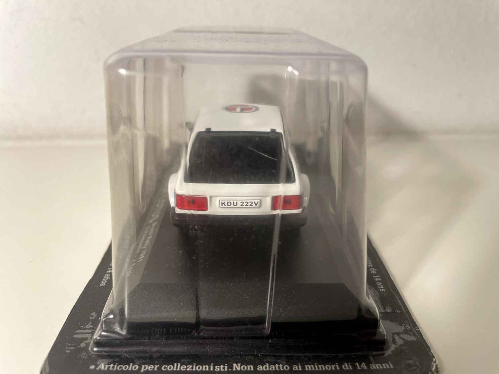 Sunbeam Talbot Lotus biały i niebieski numer 1 - rajd Brazylii 1981